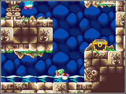 水流を利用して移動するのだ！